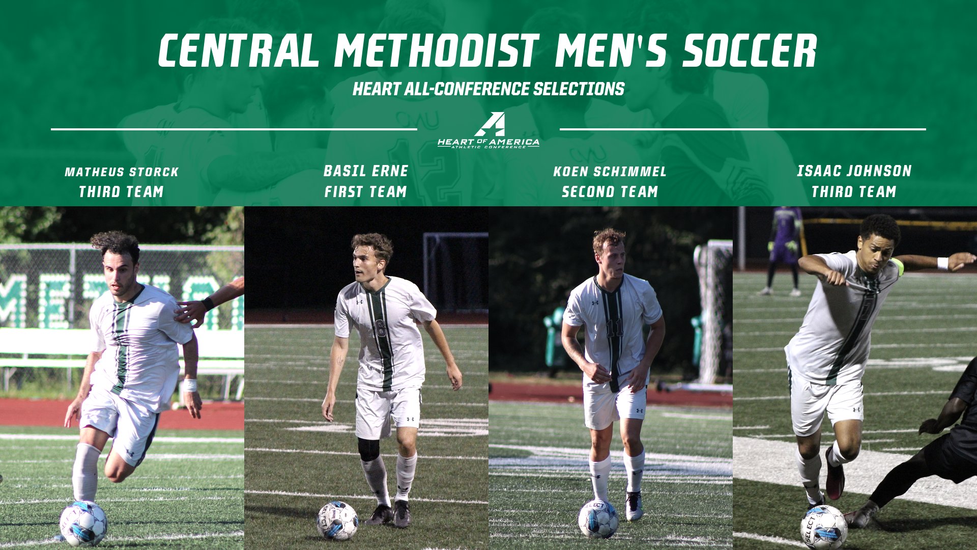 Four Eagles Earn Heart All-Conference Honors