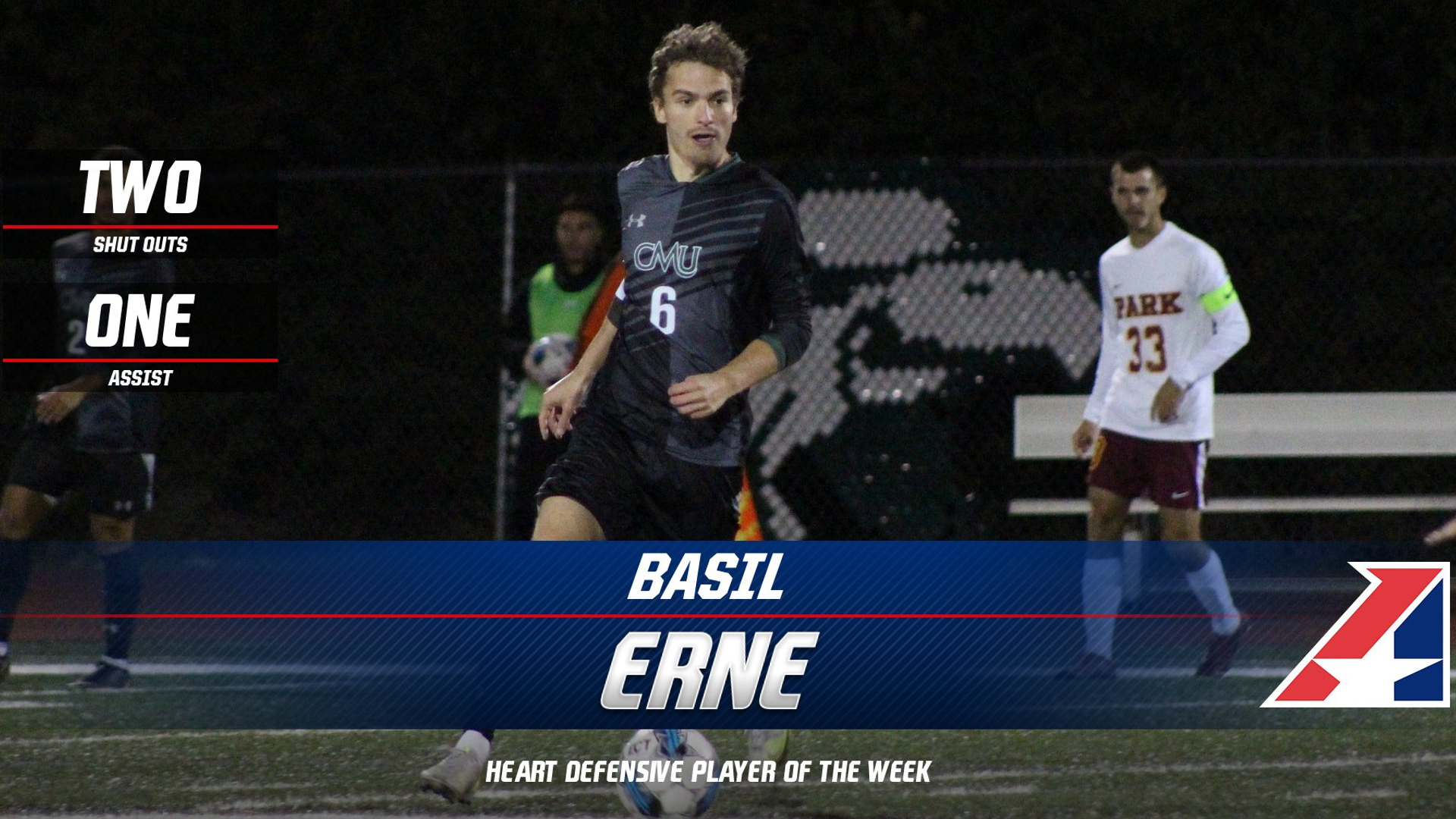 Erne Tabbed as Heart Defensive Player of the Week