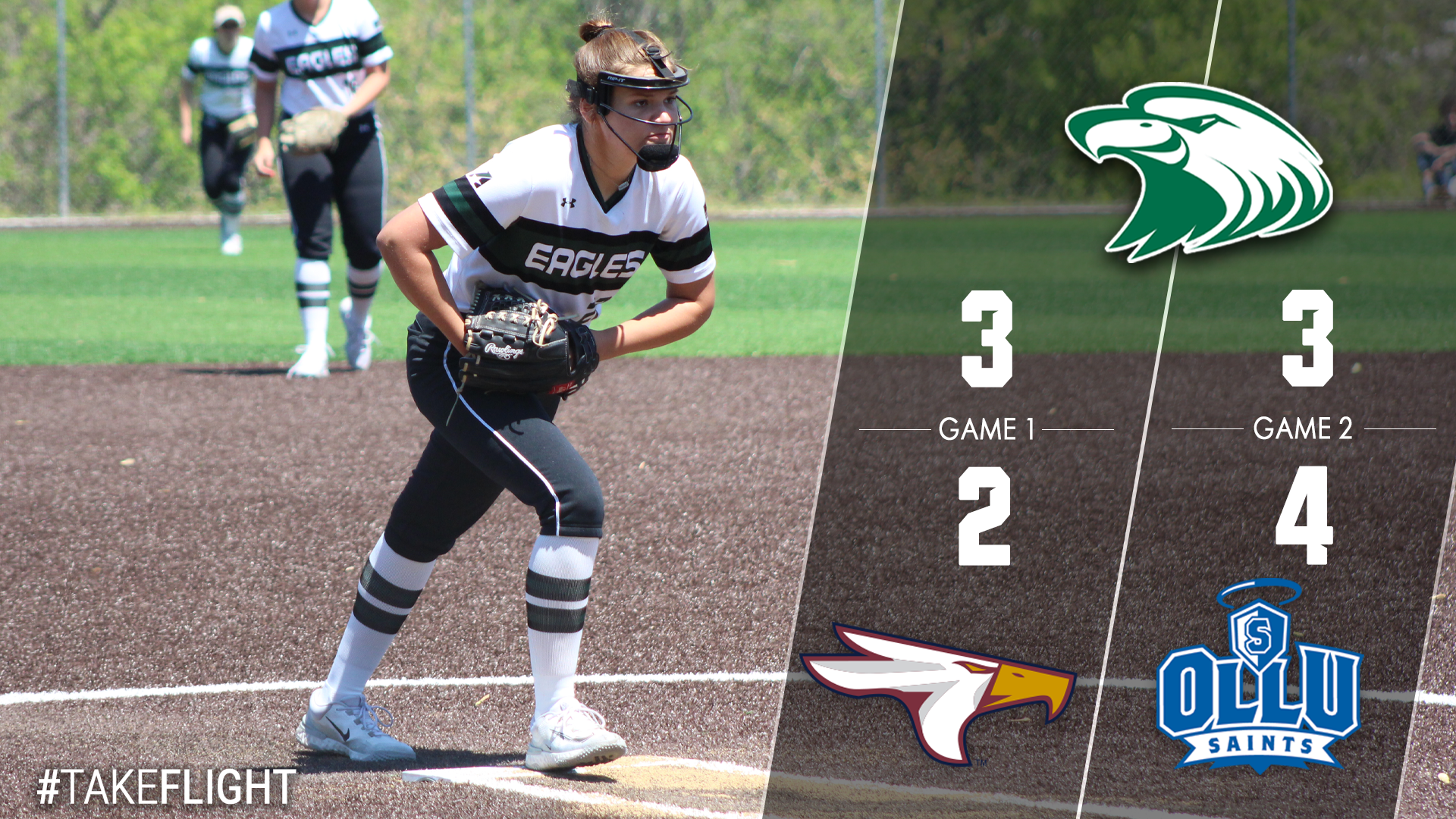 Eagles Split First Day of LCU Tournament Friday
