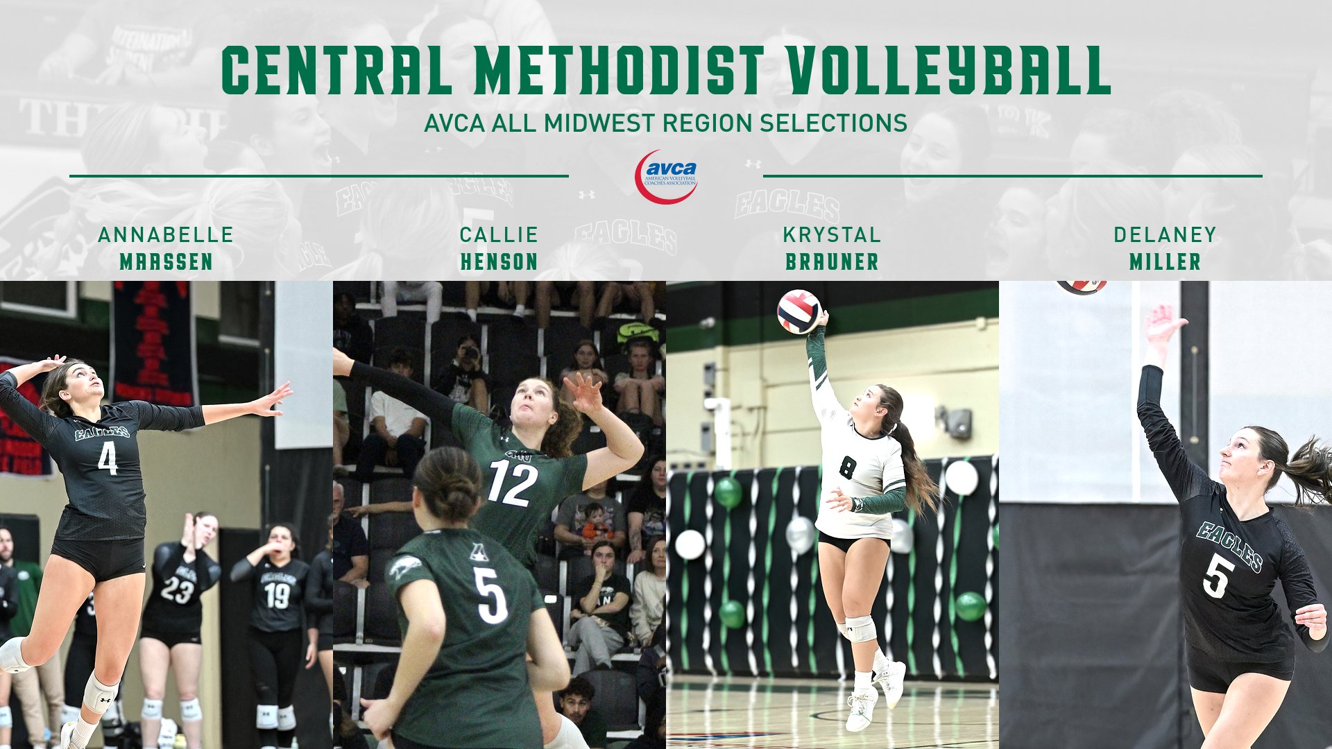 Central Volleyball Garners Four AVCA-NAIA All-Midwest Region Selections